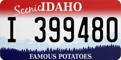 ID license plate I399480