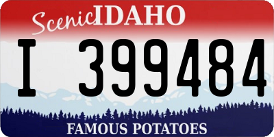 ID license plate I399484