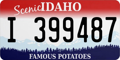 ID license plate I399487