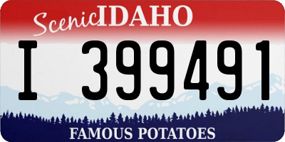 ID license plate I399491