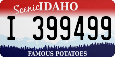 ID license plate I399499