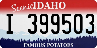 ID license plate I399503