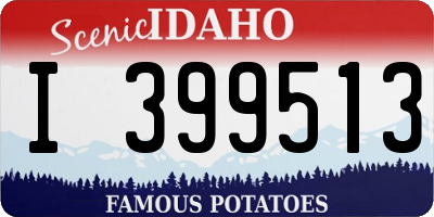 ID license plate I399513