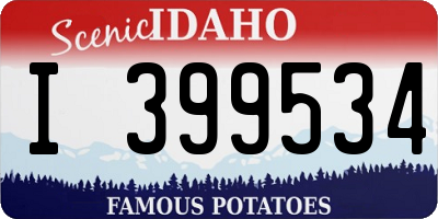 ID license plate I399534