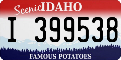 ID license plate I399538