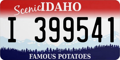 ID license plate I399541