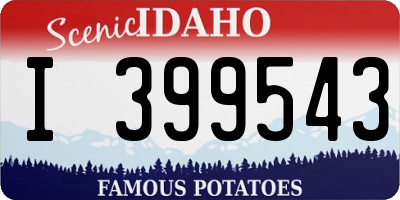 ID license plate I399543