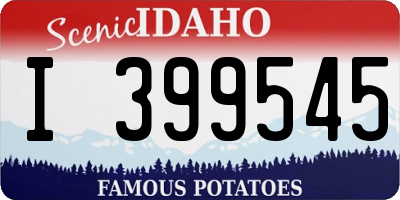 ID license plate I399545