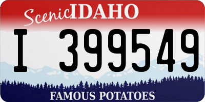 ID license plate I399549