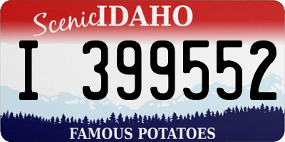 ID license plate I399552