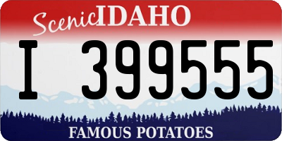 ID license plate I399555
