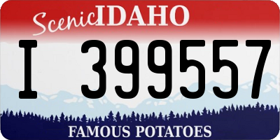 ID license plate I399557