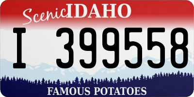 ID license plate I399558
