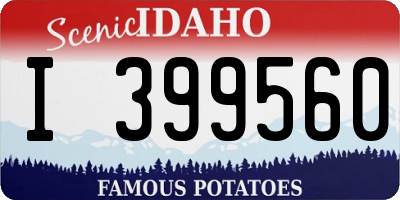 ID license plate I399560