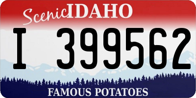 ID license plate I399562