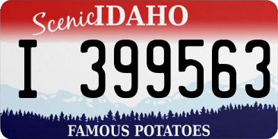ID license plate I399563