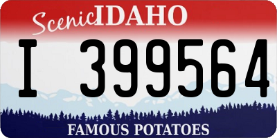 ID license plate I399564