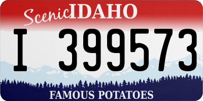 ID license plate I399573