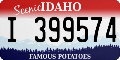 ID license plate I399574