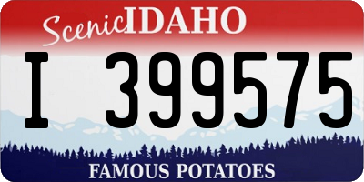 ID license plate I399575
