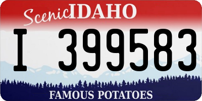 ID license plate I399583