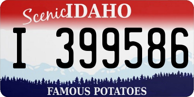 ID license plate I399586