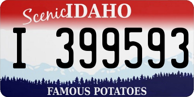 ID license plate I399593