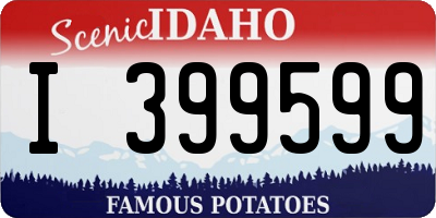 ID license plate I399599