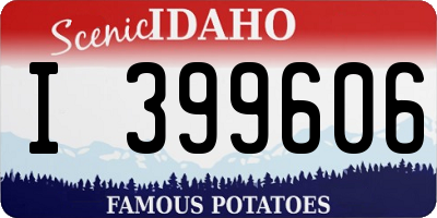 ID license plate I399606