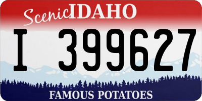 ID license plate I399627
