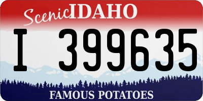 ID license plate I399635