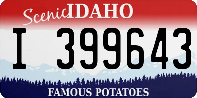 ID license plate I399643