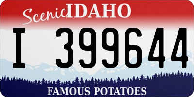 ID license plate I399644