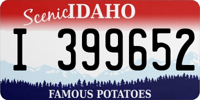 ID license plate I399652