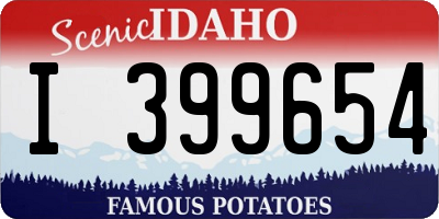 ID license plate I399654