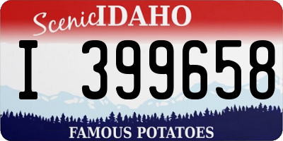 ID license plate I399658