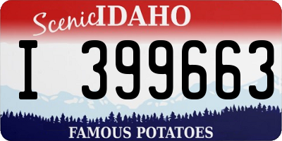 ID license plate I399663