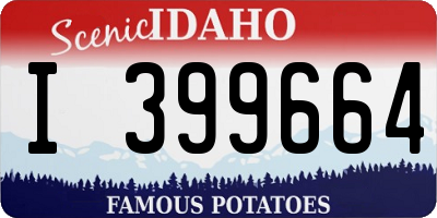 ID license plate I399664