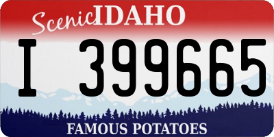 ID license plate I399665