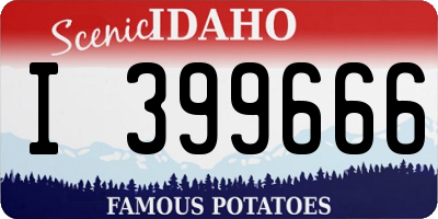 ID license plate I399666