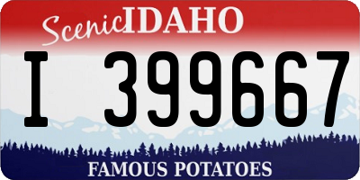 ID license plate I399667