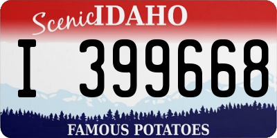 ID license plate I399668