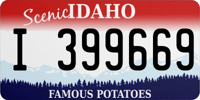 ID license plate I399669