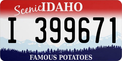 ID license plate I399671