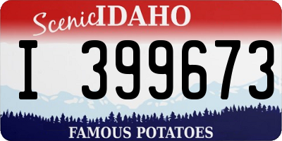 ID license plate I399673