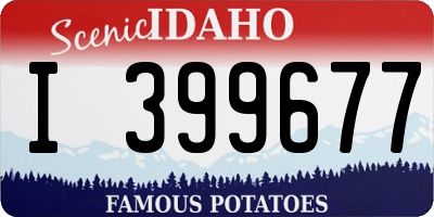 ID license plate I399677