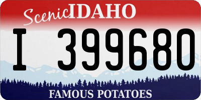 ID license plate I399680