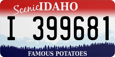 ID license plate I399681