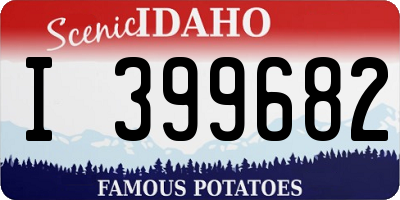 ID license plate I399682