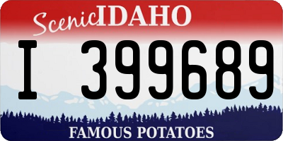 ID license plate I399689